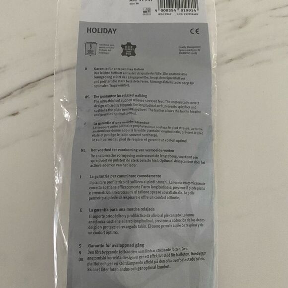 NEW Women's Size 8 Orthopedic Shoe Insole Inserts Arch Support Leather Comfort - Picture 4 of 11